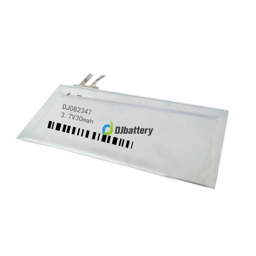 DJ082347 3.7V30mah ultra thin lithium polymer battery