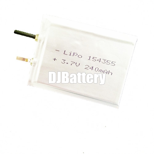 DJ154355 3.7V240mAh ultra thin lipo battery